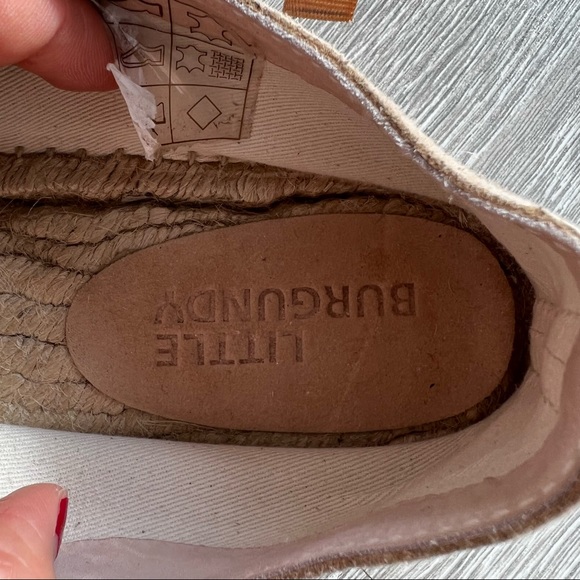 NWOB Little Burgundy Suede Espadrille - Salmon Pink - Picture 9 of 9